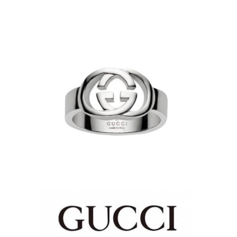 New Authentic Gucci GG Sterling Ring Size 7